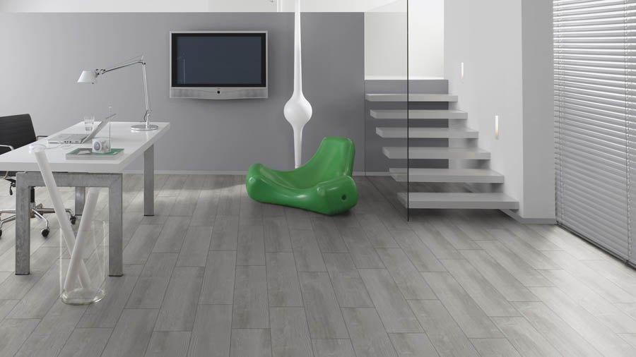 Δάπεδα Laminate - Cement-Wood-Look-Grey-white-office
